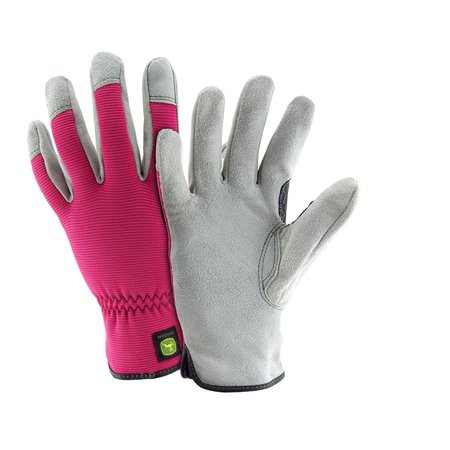 WEST CHESTER PROTECTIVE GEAR John Deere Women's Performance/Hi-Dexterity Work Gloves Pink S/M 1 pair JD00016-WSM